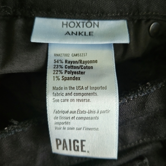 PAIGE Black Distressed Skinny Jeans - Picture 4 of 7